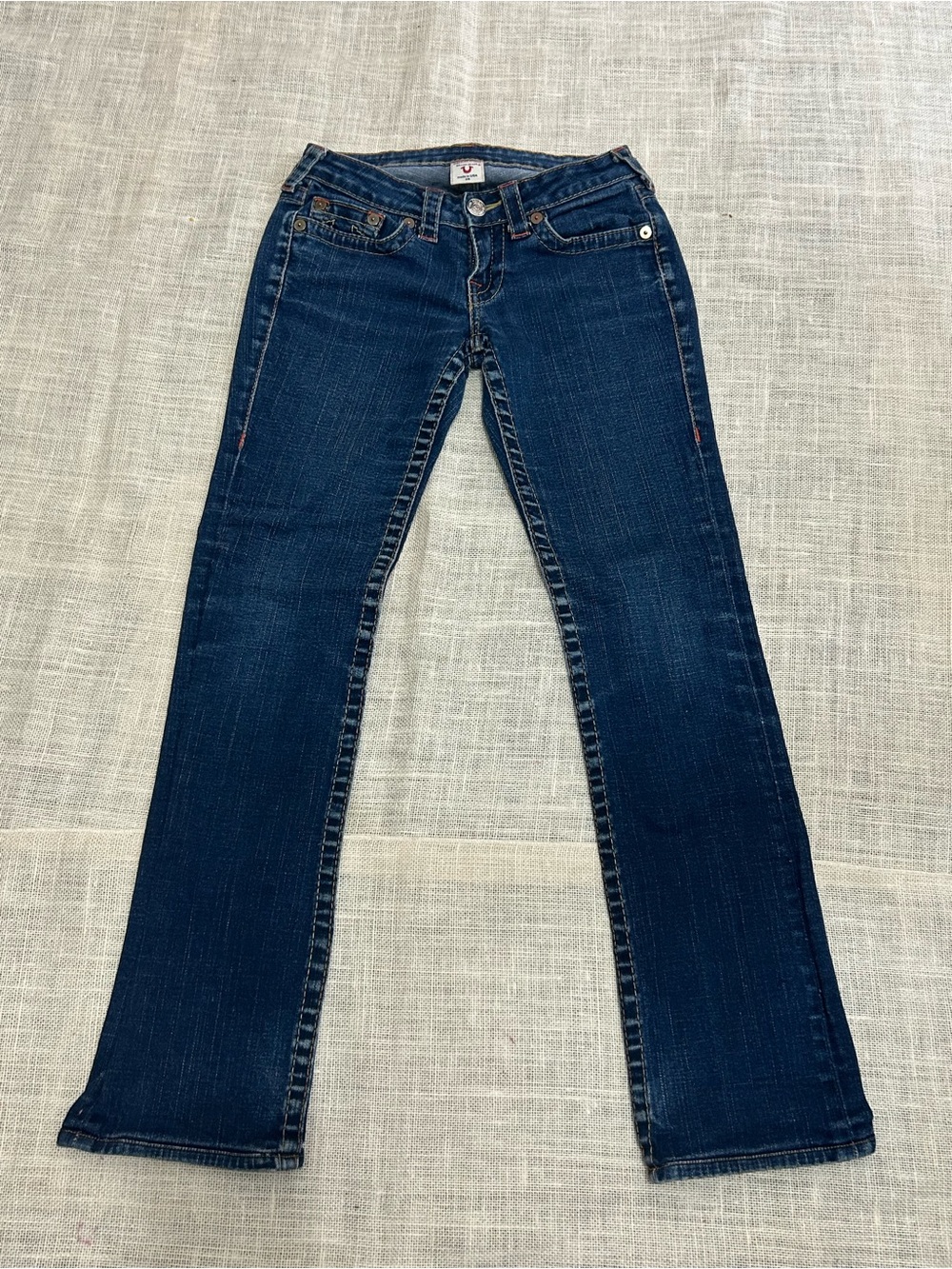 True Religion Johnny Straight
Jeans Women Sz 26 Blue
Stretch